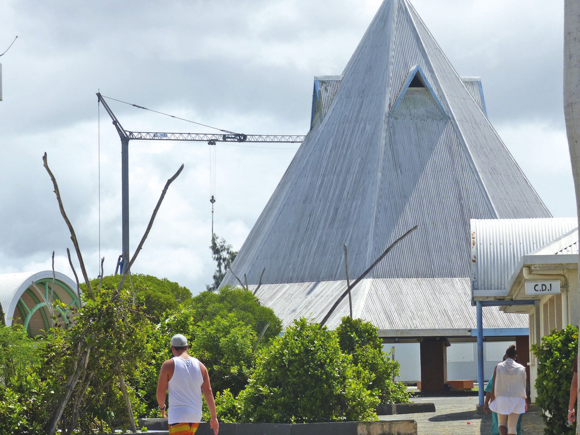 Pouembout, mercredi 2 mars. Le quotidien du lycée se fait avec l'avancée des travaux, dont la fin est prévue pour 2018.
