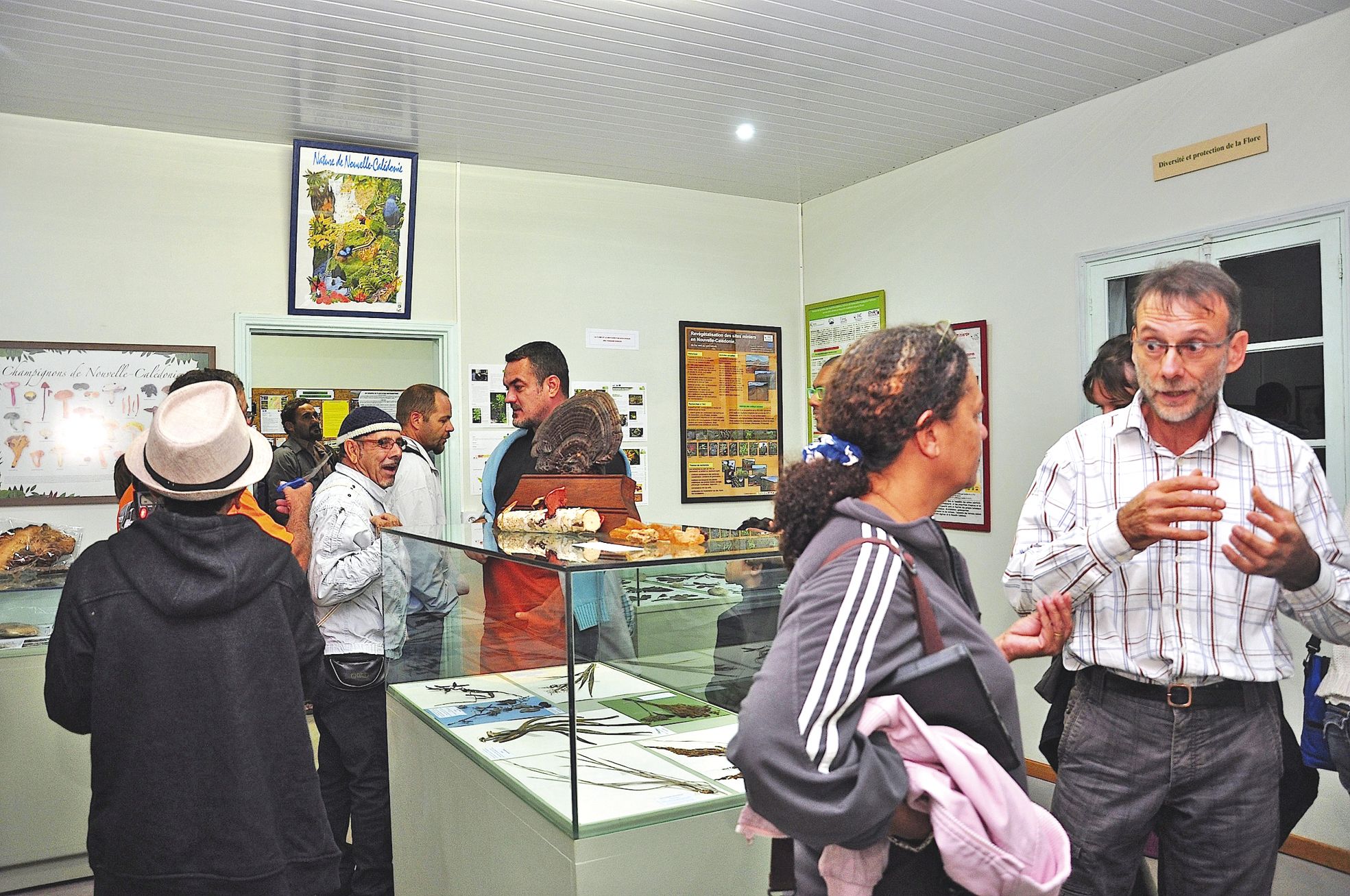 Koumac, 29 mai 2015. La salle nature au vieux village de Tiébaghi a été inaugurée à l'occasion de la Nuit des musées.