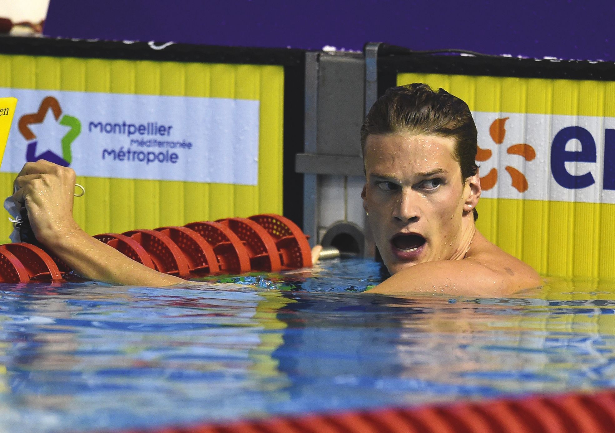 Montpellier, le 30 mars. Né en 1992 à Nîmes, dans le sud de la France, Yannick Agnel, 2,02 m, s'est longtemps entraînéà Nice, avant de partir un an aux États-Unis avec le mentor de Michaël Phelps. Il est ensuite revenu à Mulhouse.