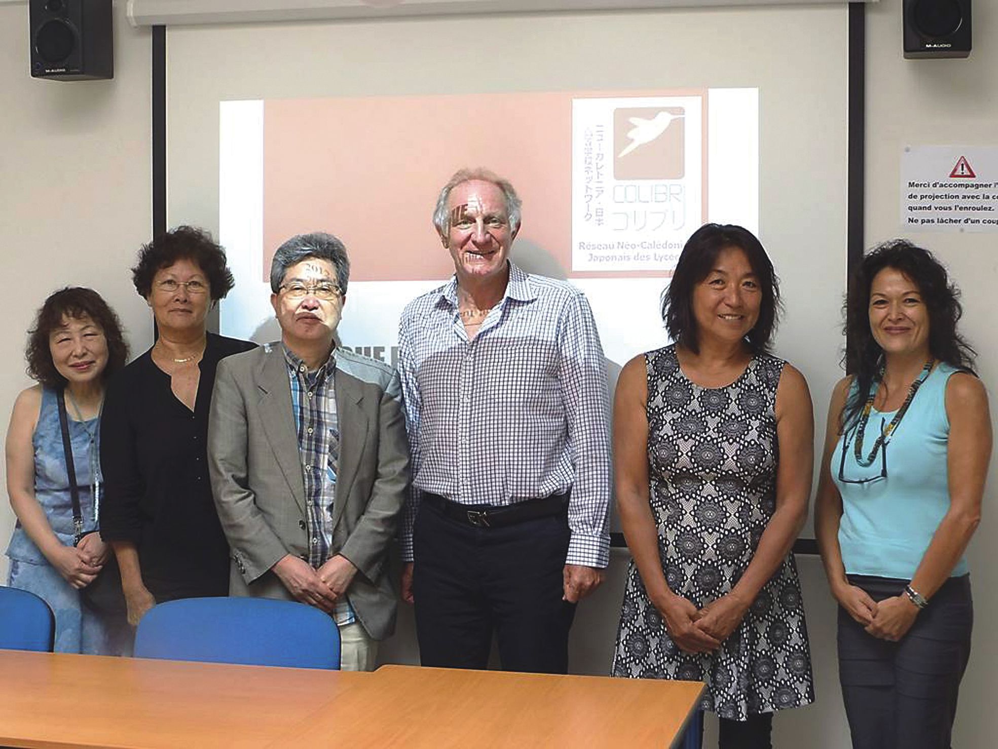 Au vice-rectorat, le lundi 14 mars 2016. Le fondateur du réseau Colibri, M. Tachibanaki était en visite dernièrement à Nouméa.
