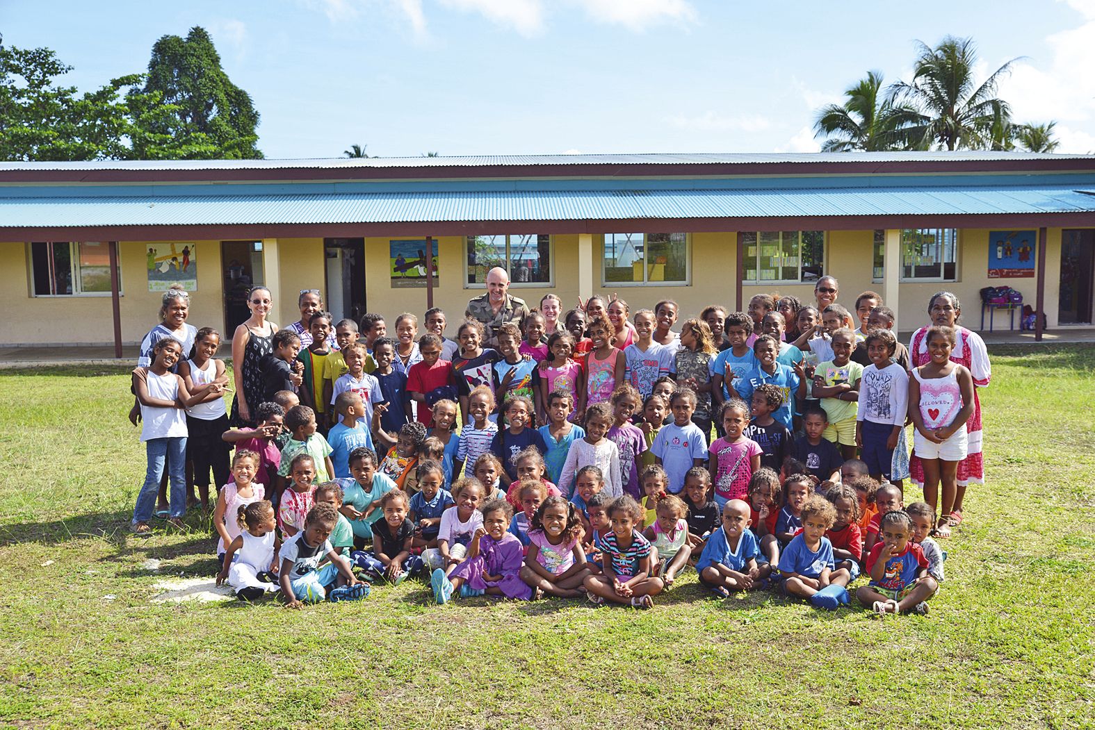 Des échanges ont été effectués avec une école de la tribu de Gaica.