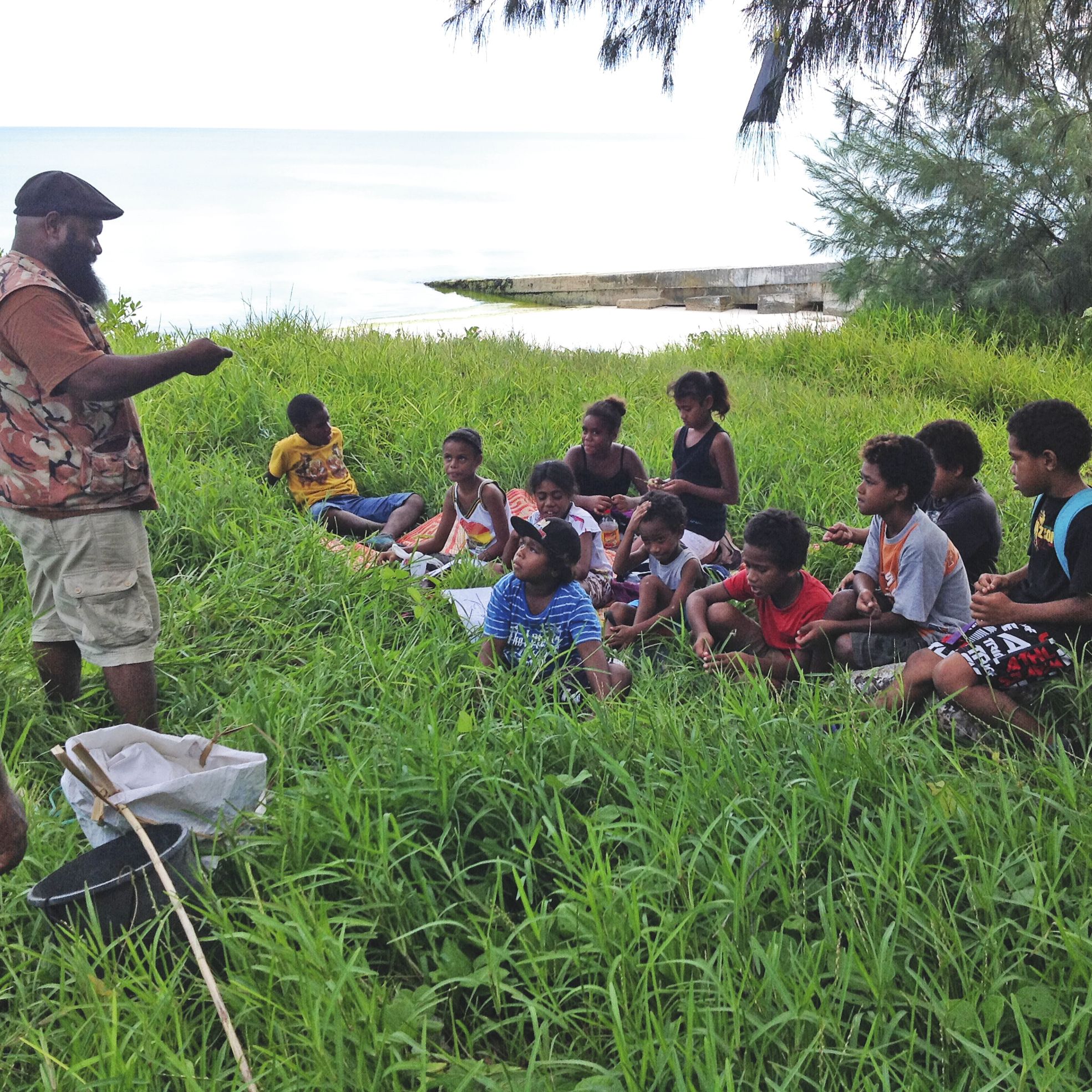 L'atelier de Cedric Meaou a particulièrement intéressé les enfants lors des démonstrations.