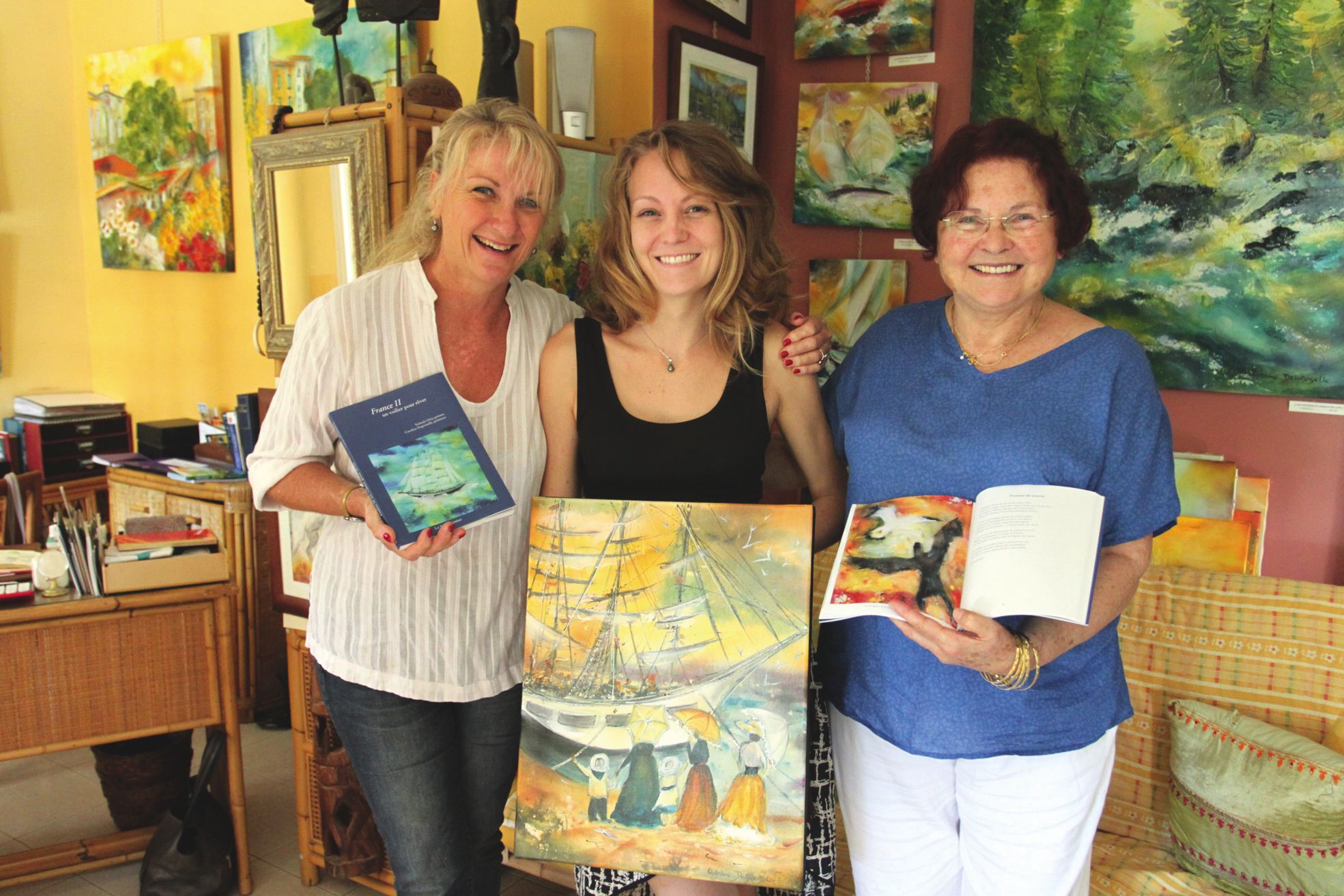 Caroline Degroiselle, Marine Thollot et Yolande Oria sont les trois artistes qui donneront vie au France II demain.