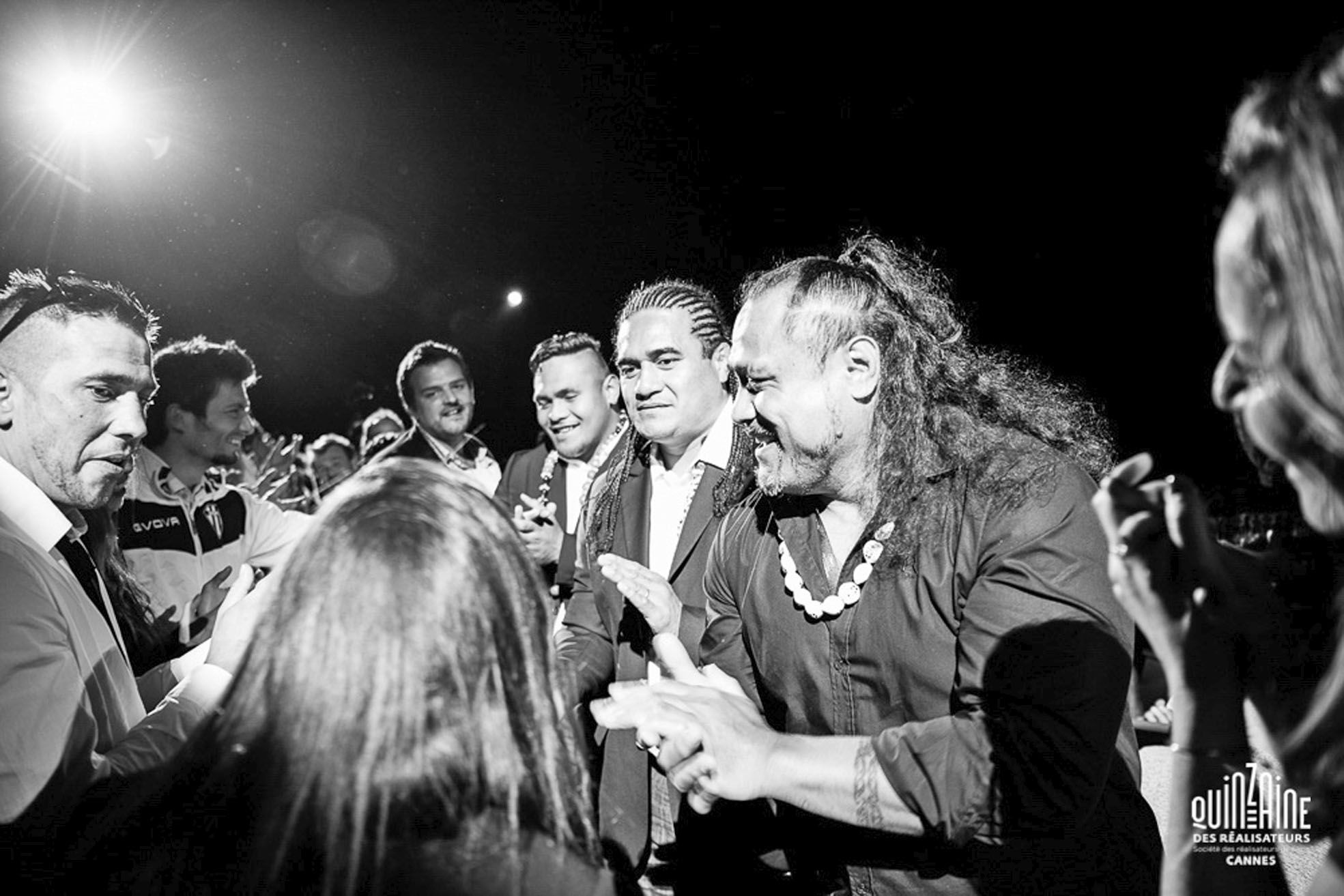 Sur la Croisette, Laurent Pakihivatau, Mikaele Tuugahala et Toki Pilioko (de droite  à gauche) ont impressionné par leur carrure, mais aussi par la justesse de leur jeu.