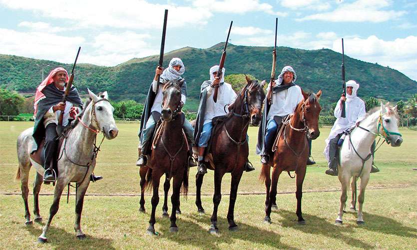 La journée se refermera par la traditionnelle et impressionnante fantasia. Photo N.B.