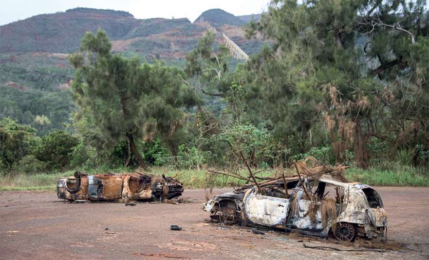 Des habitants de Kouaoua s’interrogent désormais sur les motivations réelles des bloqueurs. Photo Julien Cinier