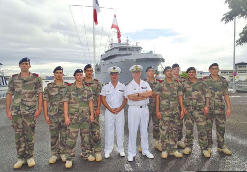 Les jeunes ont reçu à Tahiti une formation identique à celle enseignée à l’école des fusiliers marins de Lorient.Photo FAPF