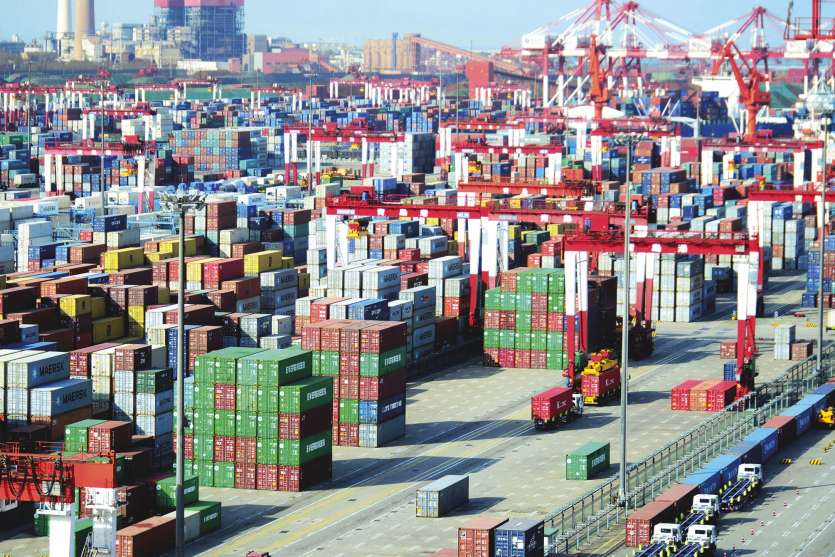 Canada, Mexique, Europe et Chine (ici le port de Qingdao), la politique protectionniste américaine n’épargne personne.Crédit AFP