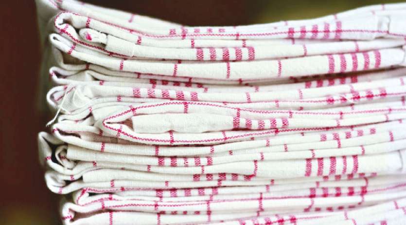 « Un torchon, une corvée ». Le torchon utilisé pour s’essuyer les mains  ne doit pas être le même que celui pour faire la vaisselle ou nettoyer  les surfaces.Photo DR