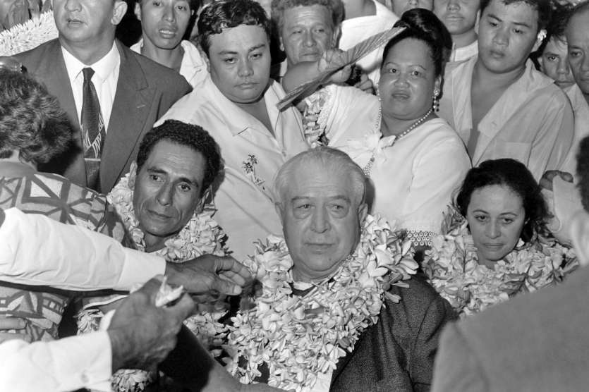 Aujourd’hui, Pouvanaa A Oopa est considéré comme le père de l’autonomie et du nationalisme polynésien. Photo AFP