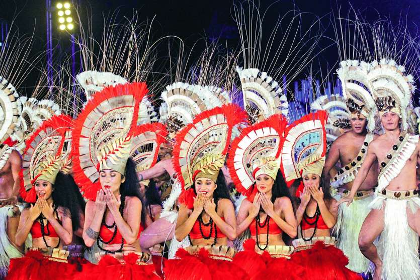Le public a aussi été conquis par la troupe de Tiare Trompette.Photo La Dépêche de Tahiti