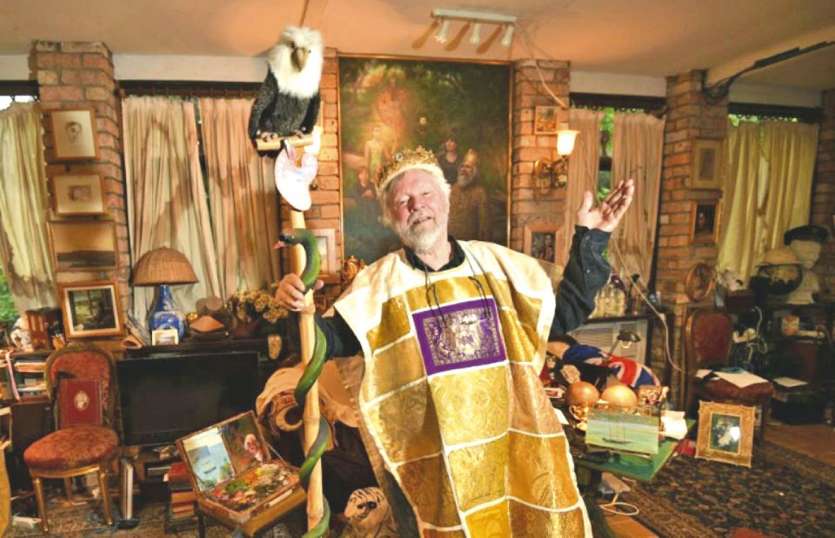 Paul Delprat, souverain de la principauté de Wy, dans la banlieue nord de Sydney. Photo AFP