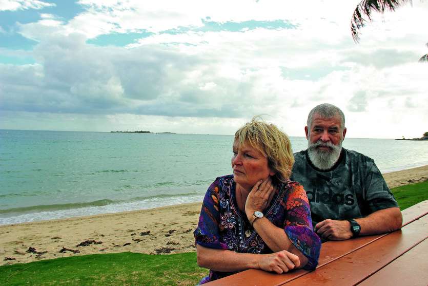 Odile et Fernand sont revenus sur le Caillou pour le procès en appel de celui qui a volé la vie de leur enfant. Photos J.-A.G.-L. et DR