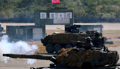 Taïwan: exercices d'artillerie simulant la défense contre une invasion chinoise