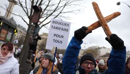 Energie: des centaines de boulangers manifestent à Paris pour demander plus d'aides