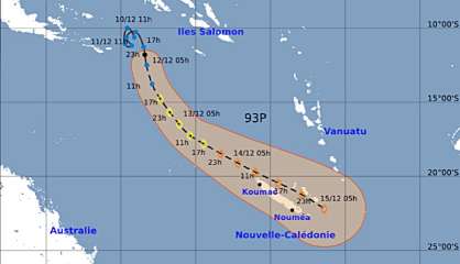 La dépression tropicale 93P commence à s’intensifier