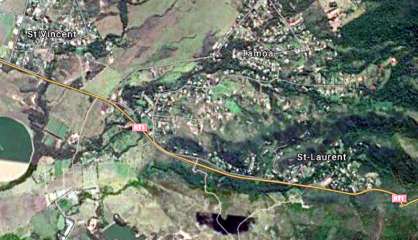 Une maison abandonnée en feu à proximité de la Tamoa