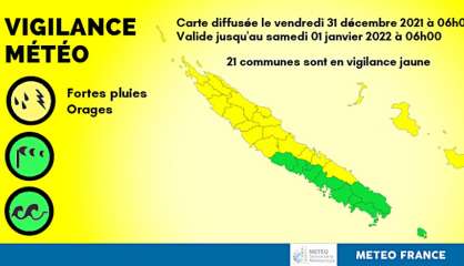Météo : le Nord, l’Ouest et les Loyauté sous la pluie pour la fin d’année