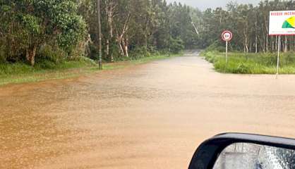 La route provinciale au niveau de La Coulée de nouveau ouverte