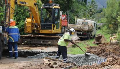 Dumbéa : La route de Nondoué fermée après un important affaissement