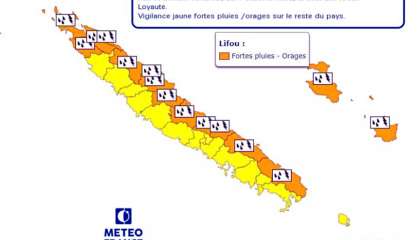 Fortes pluies : vigilance orange sur l’extrême Nord, la côte Est et les Loyauté
