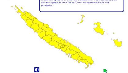Fortes pluies : tout le pays sauf Kunié en vigilance jaune