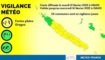 Météo : vingt-quatre communes en vigilance jaune orages et pluies