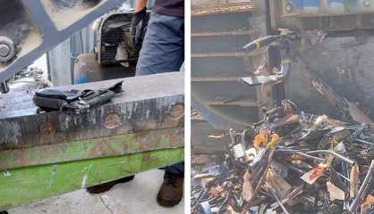 La justice détruit 500 armes à feu saisies