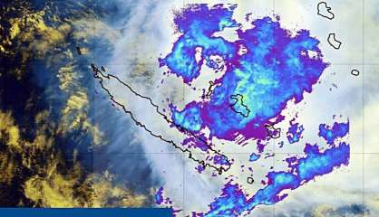 Météo : la dépression tropicale avance sur le nord de la Grande Terre
