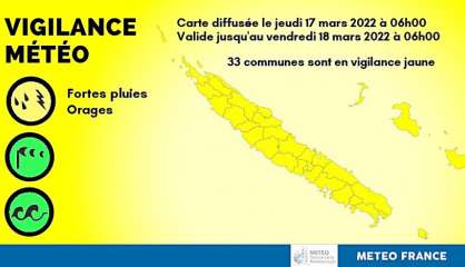 Météo : tout le pays a été placé en vigilance jaune