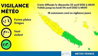Météo : La vigilance jaune étendue à 18 communes