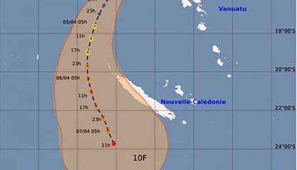 La dépression tropicale 10F approche : le pays en pré-alerte cyclonique ce lundi, à 18 heures