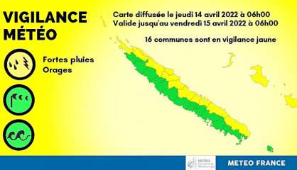 Météo : l’Est et les Loyauté en vigilance jaune