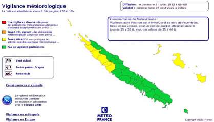 Encore dix communes en vigilance jaune ce dimanche