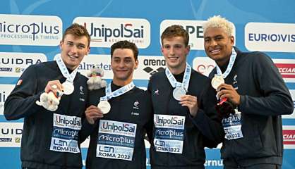 Natation : Maxime Grousset en argent avec le relais français