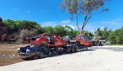Une récolte de véhicules hors d'usage à Ouvéa