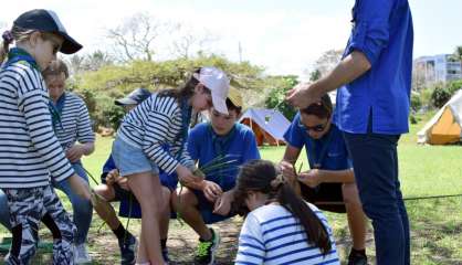 Un camp scout au parc Brunelet