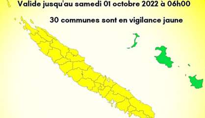 30 communes en vigilance jaune ce matin