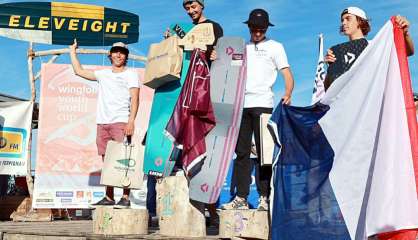 En Kitesurf, le Calédonien Antoine Ollivier monte sur le podium mondial