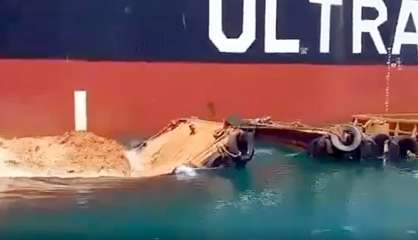 Aucun impact environnemental à ce stade pour le chaland qui a coulé à Tontouta