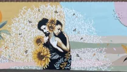 La fresque sur la citoyenneté terminée