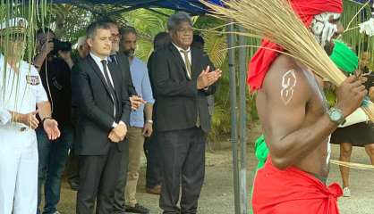 Gérald Darmanin est arrivé à Lifou