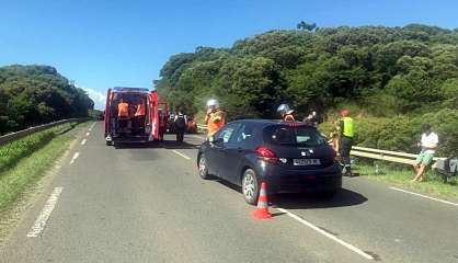 Un accident entre trois voitures fait deux blessés sur la route express du Mont-Dore
