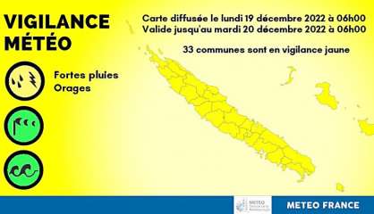 33 communes en vigilance jaune à partir de cet après-midi 