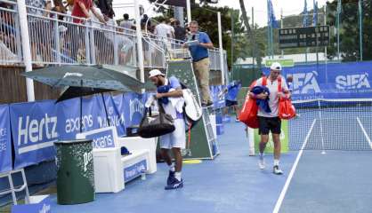 Tennis : la finale de l’Open Sifa interrompue par la pluie