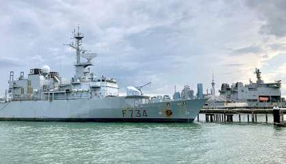 La frégate Vendémiaire, basée en Calédonie, est en Nouvelle-Zélande pour quatre mois de réfection 