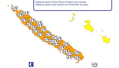 Les communes de la Grande Terre, l’île des Pins et Bélep en vigilance Orange