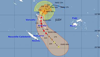 La dépression tropicale Judy se renforce