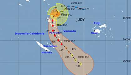 Cyclone Judy : la Nouvelle-Calédonie en préalerte à partir de 17 heures