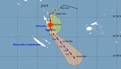 Le cyclone Judy devrait épargner la Calédonie